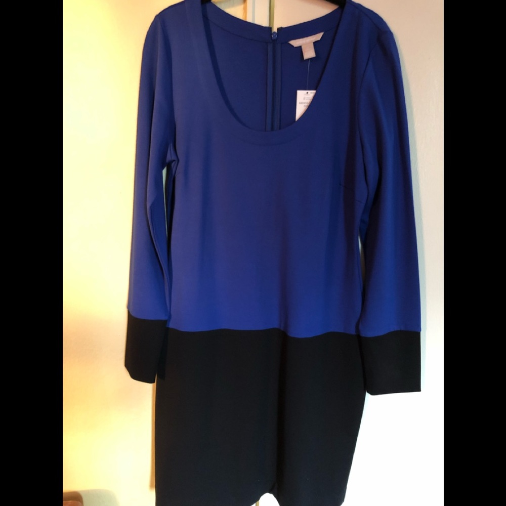 Banana republic color block dress in a size 12